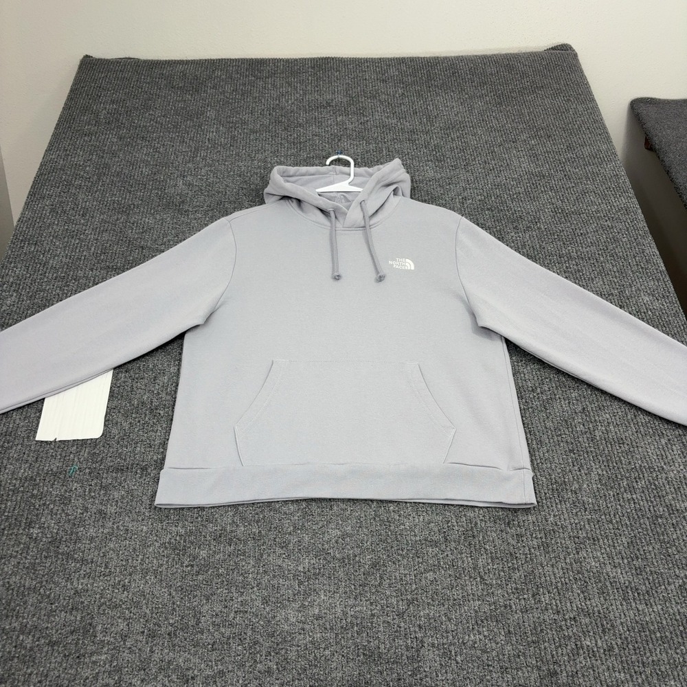 The North Face Hoodie Womens M Grey Cotton Polyester Circular Design Casual